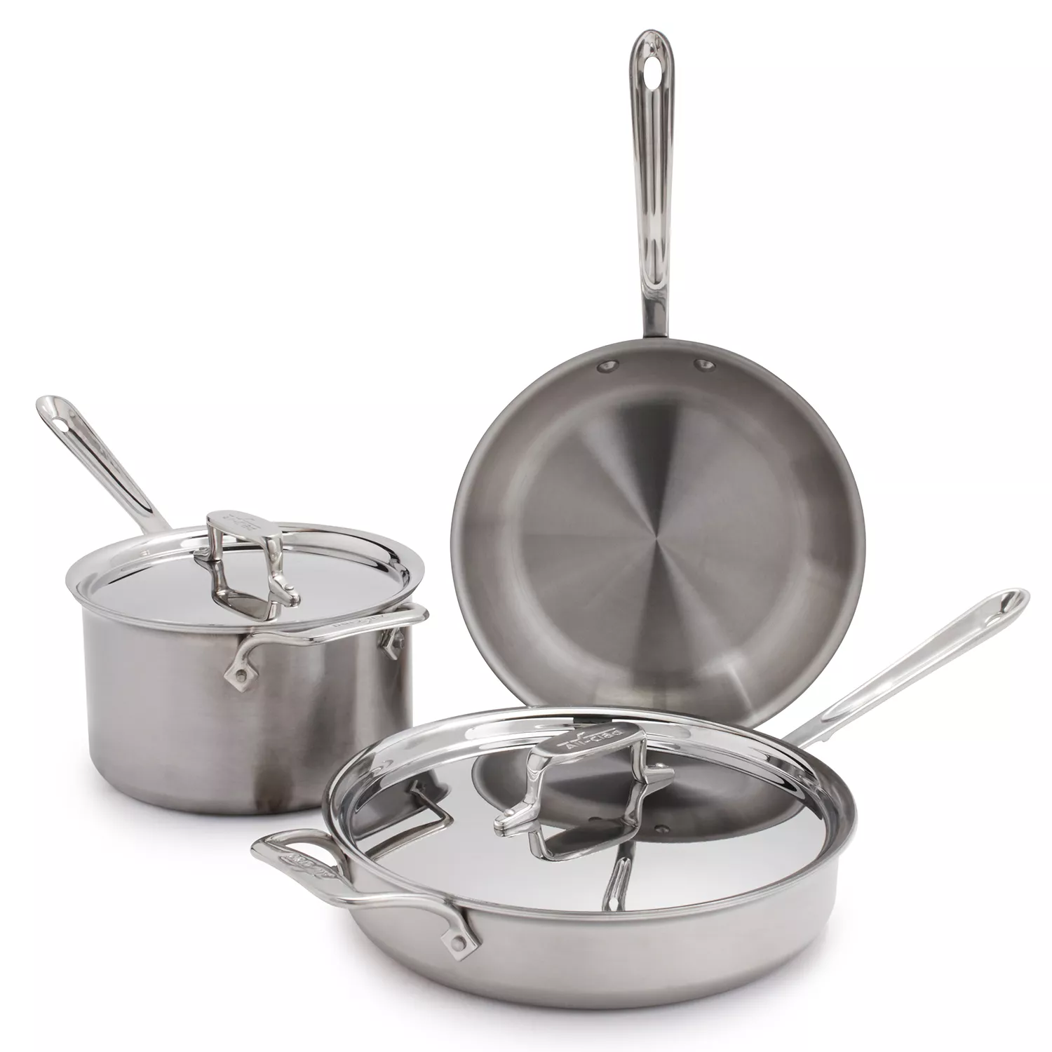 All-Clad D5 Brushed Stainless Steel 5-Piece Set