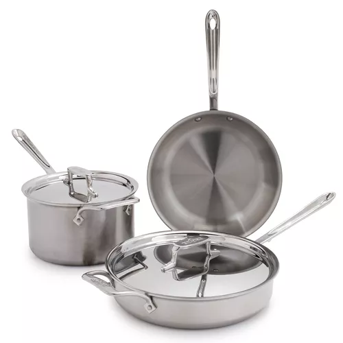All-Clad D5 Brushed Stainless Steel 5-Piece Set