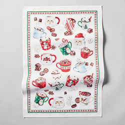 Sur La Table Hot Chocolate Kitchen Towel The fun loving print of this tea towel just makes me happy!