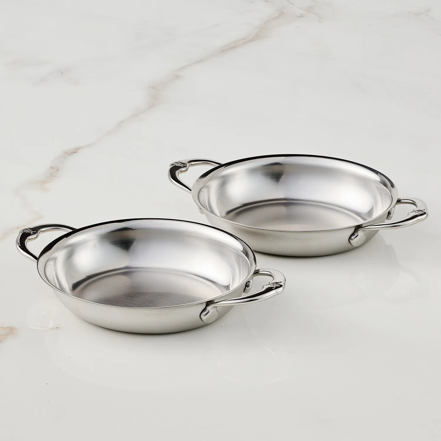 Hestan Provisions Stainless Steel Oval Au Gratin Dishes, Set of 2
