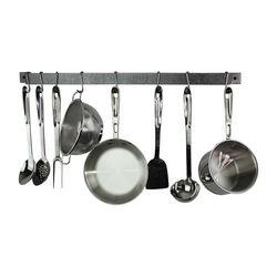 Enclume Hammered Steel Easy-Mount Wall Racks