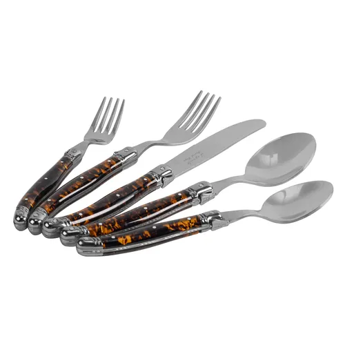 French Home Laguiole Stainless Steel Flatware, 20-Piece Set