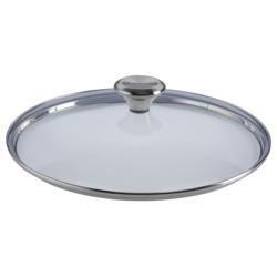Le Creuset Stainless Steel Glass Lid Works great! Sturdy lid