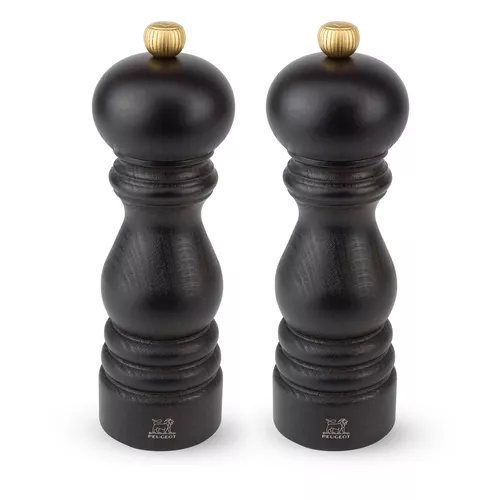 Peugeot Chocolate-Lacquer Paris U&#8217;Select Salt & Pepper Mill Set