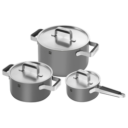 Zwilling Pure Stainless Steel 6-Piece Cookware Set Fashion Forward but Quality Cookware