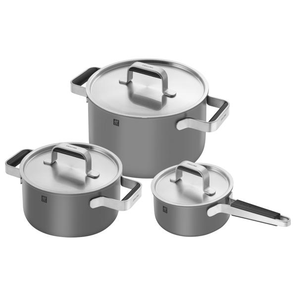 Zwilling Pure Stainless Steel 6-Piece Cookware Set