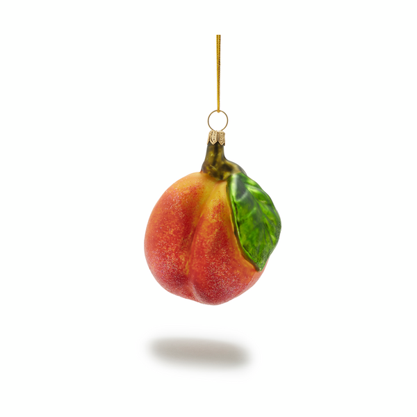 Peach Glass Ornament