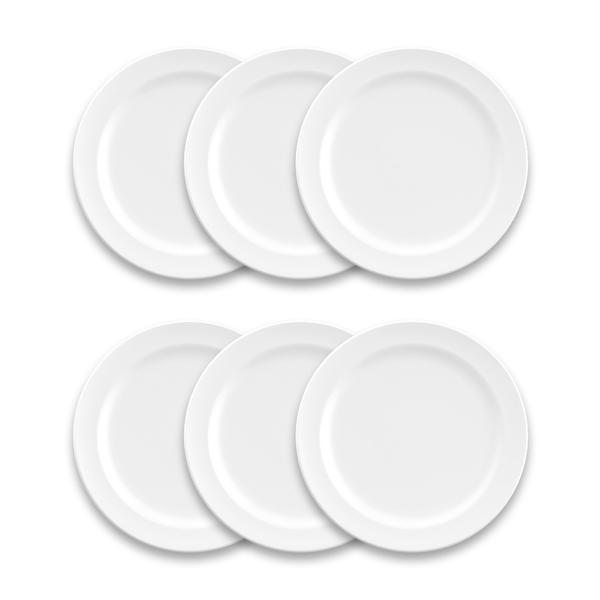 Tar Hong Edge Melamine Dinner Plates, Set of 6