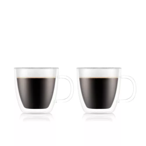 Bodum Bistro Double Wall Espresso Glasses, 5 oz., Set of 2