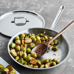 All-Clad d5 Brushed Stainless Steel Skillet with Lid, 12&#34;