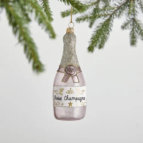 Sur La Table Champagne Rose 2025 Ornament