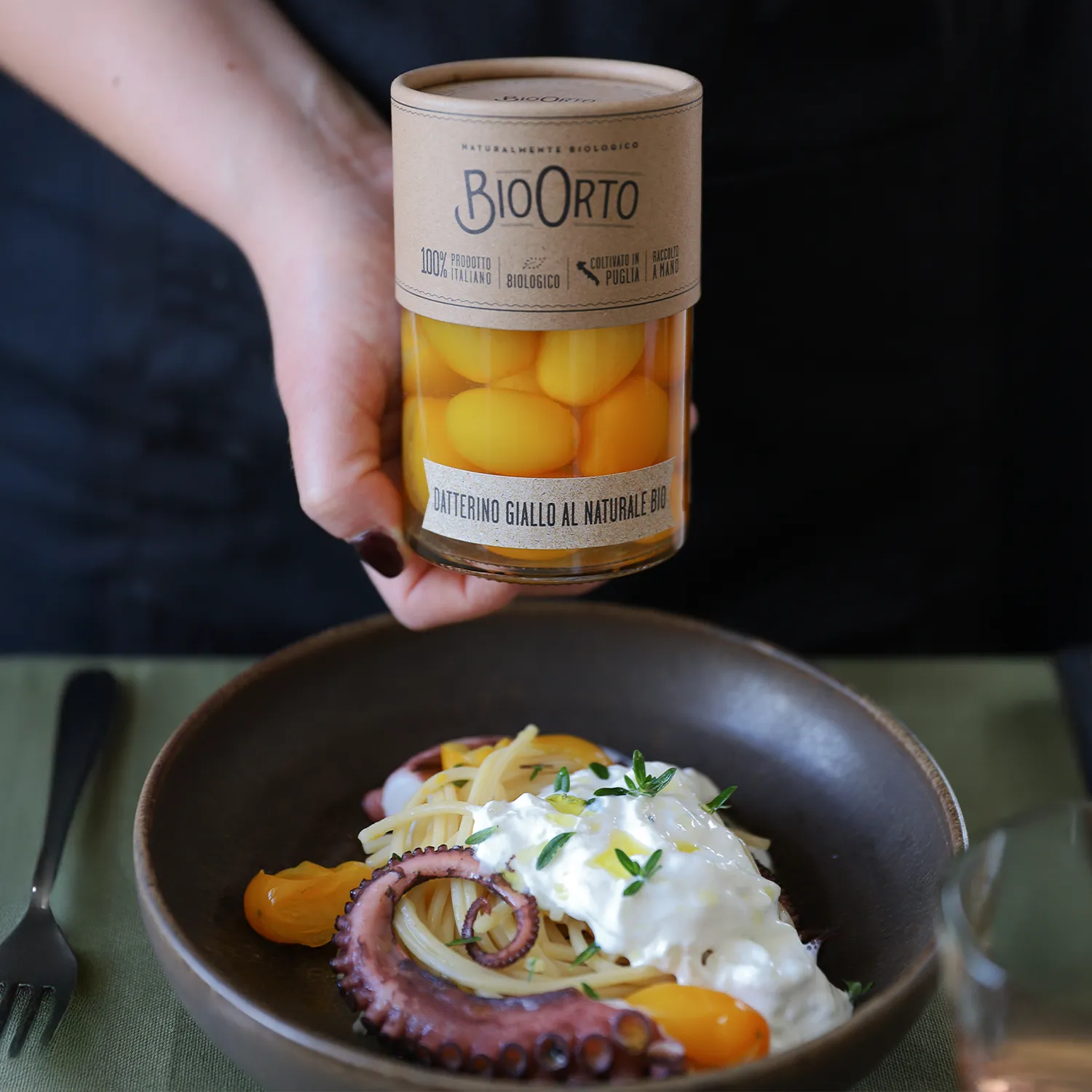 Bio Orto Organic Yellow Datterini Tomatoes in Water