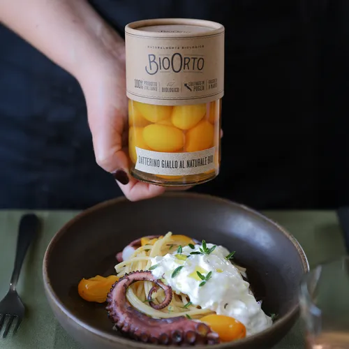 Bio Orto Organic Yellow Datterini Tomatoes in Water