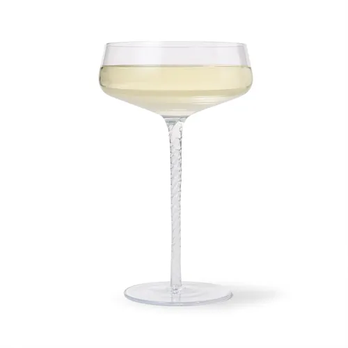 Sur La Table Twist Stem Coupe Glass