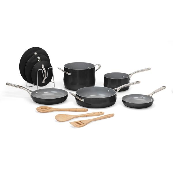 Cuisinart Culinary PurelyCeramic Nonstick 12-Piece Cookware Set - thumbnail 2