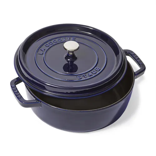 Staub Round Wide Dutch Oven, 4qt.