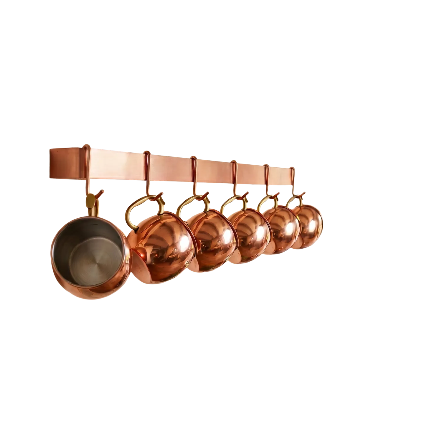 Enclume Classic Brushed Copper Utensil Bar Wall Racks