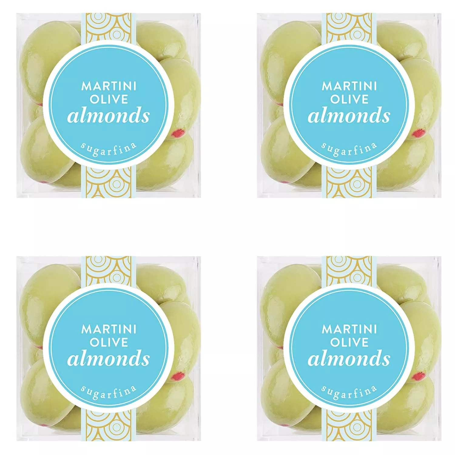 Sugarfina Martini Olive Almonds, Set of 4