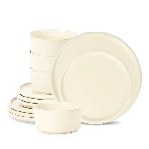 Stone Lain Eden Stoneware 12-Piece Dinnerware Set
