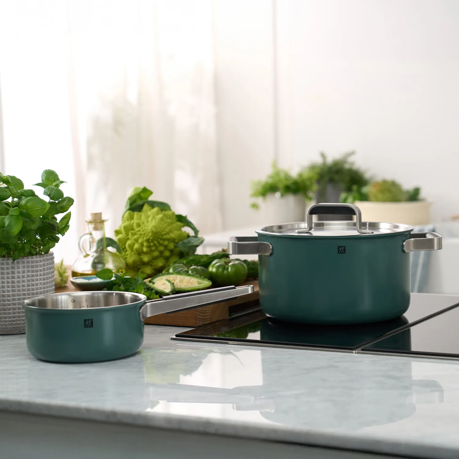 Zwilling Pure Stainless Steel 8-Piece Cookware Set