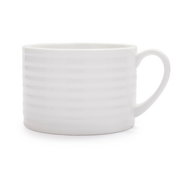 Porcelain Ribbed Mug