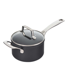 Le Creuset Essential Ceramic Nonstick Saucepan with Lid Other brands did not have helper handles on the smaller saucepans