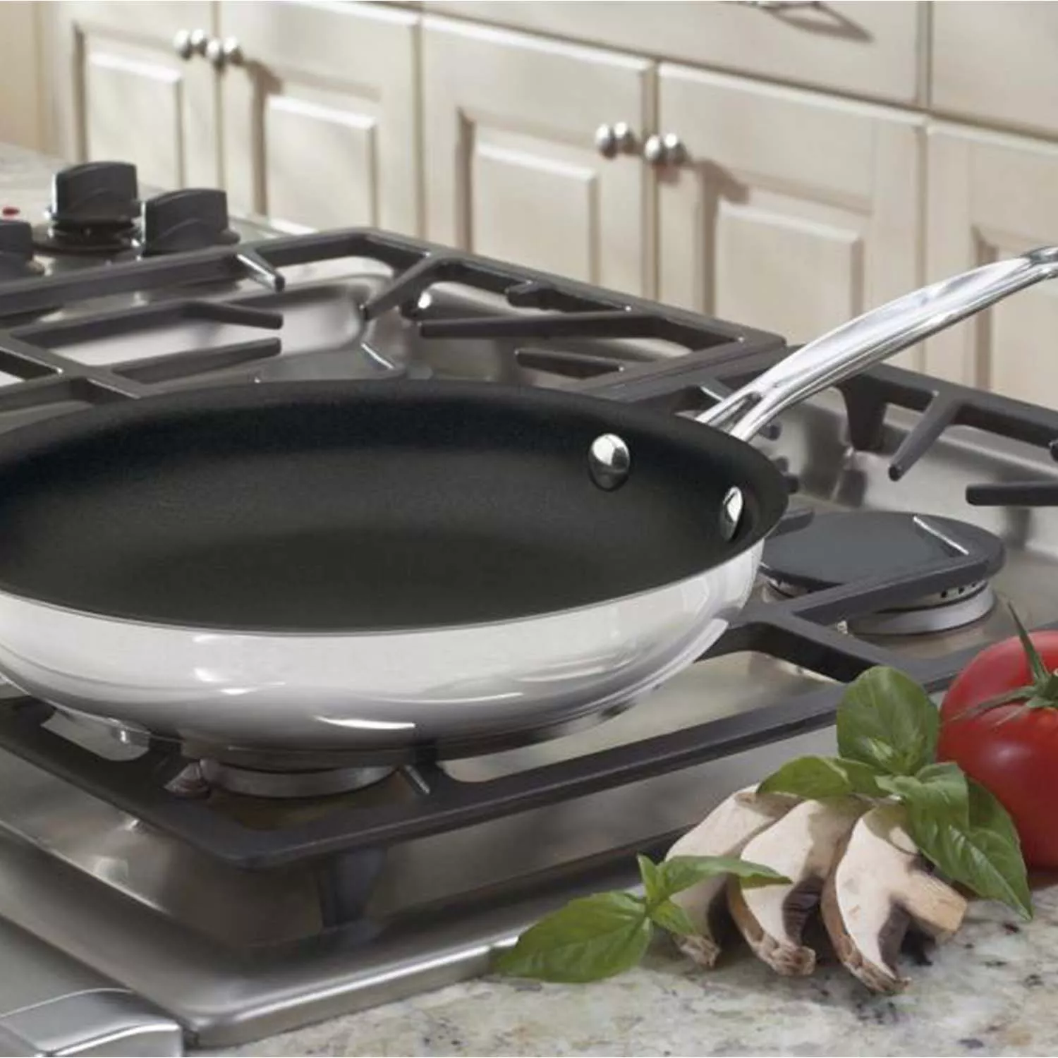Cuisinart Chef's Classic Stainless Steel Ceramic Nonstick Skillet