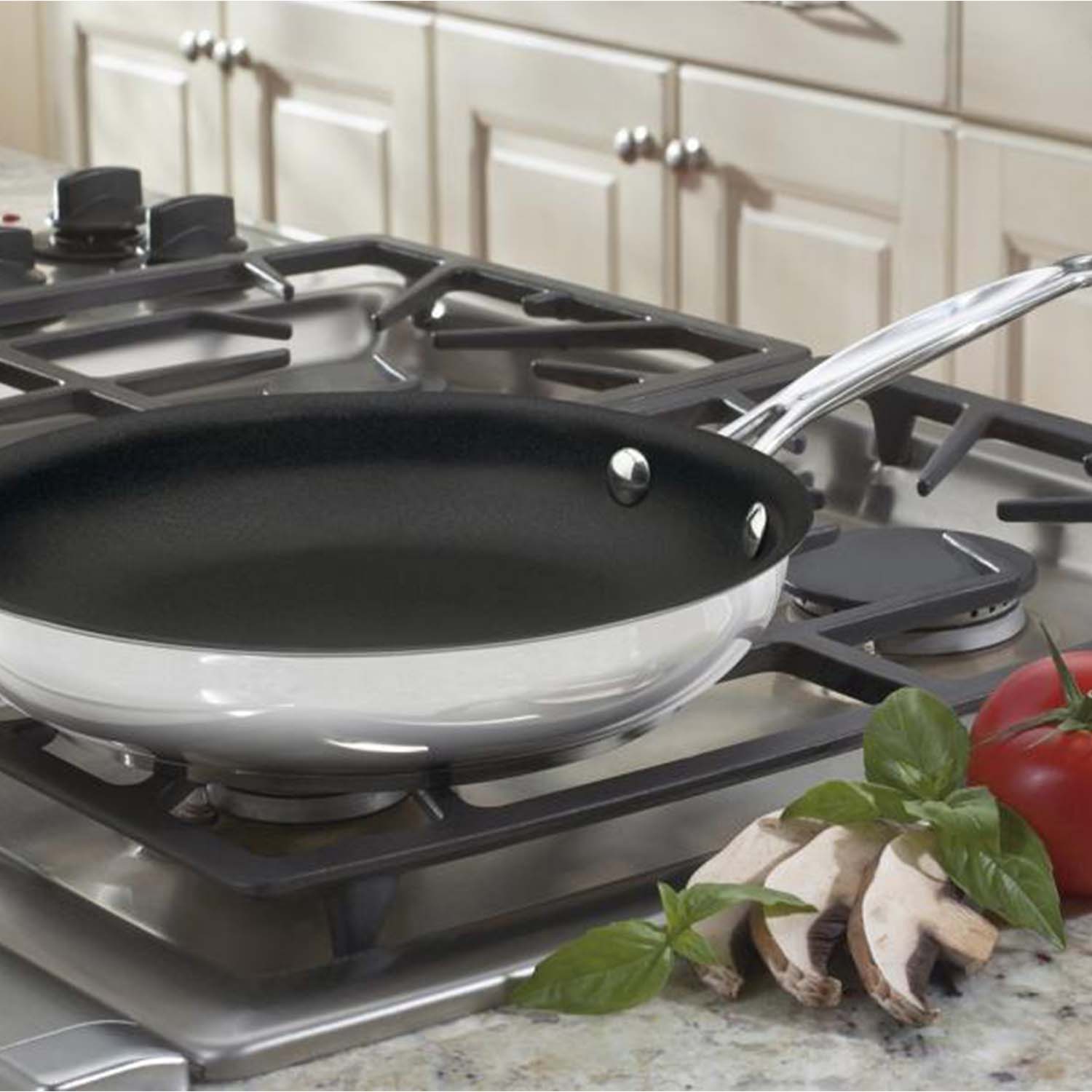 Cuisinart Chef's Classic Stainless Steel Ceramic Nonstick Skillet