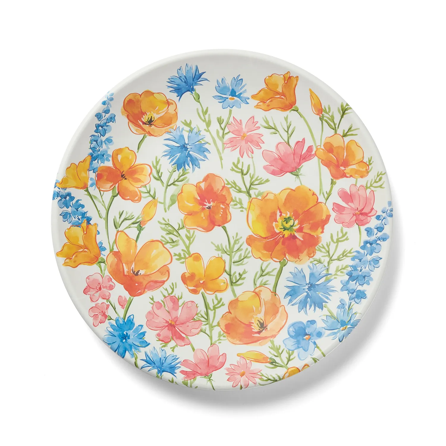 Sur La Table Wild Poppies Melamine Dinner Plate