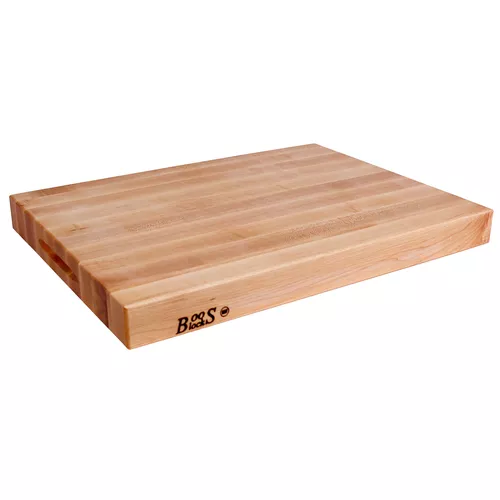 John Boos Maple Edge-Grain Cutting Boards w/ Insert, 2.25" Thick