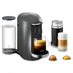 Nespresso VertuoPlus Deluxe by Breville with Aeroccino3 Frother, Titan