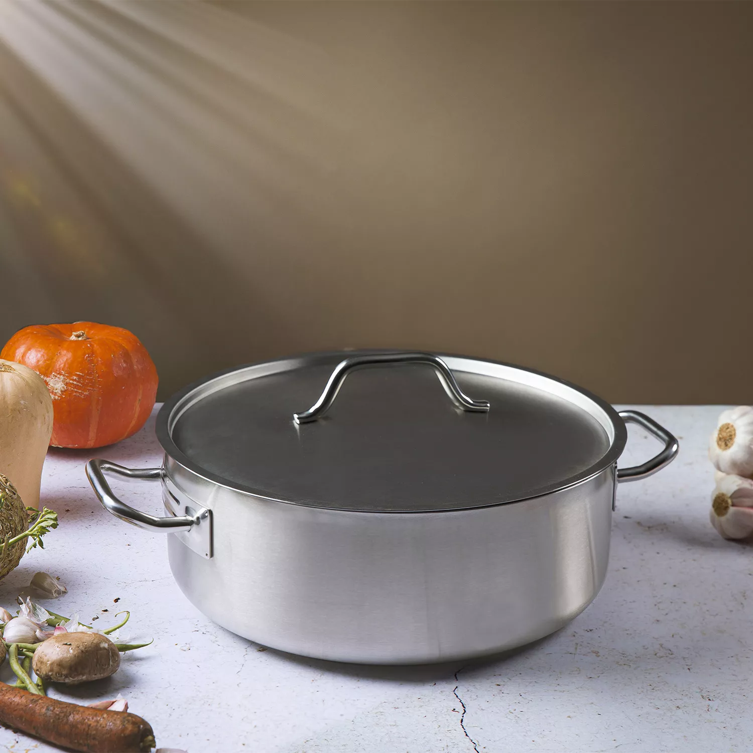 Le Creuset 4.5 qt. Stainless Steel Rondeau