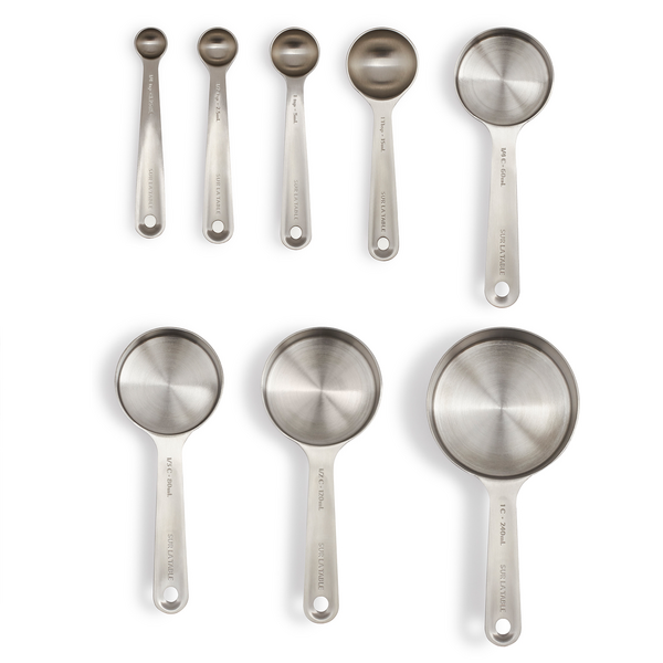 Sur La Table Stainless Steel Measuring Cups & Spoons, Set of 8 | Sur La  Table
