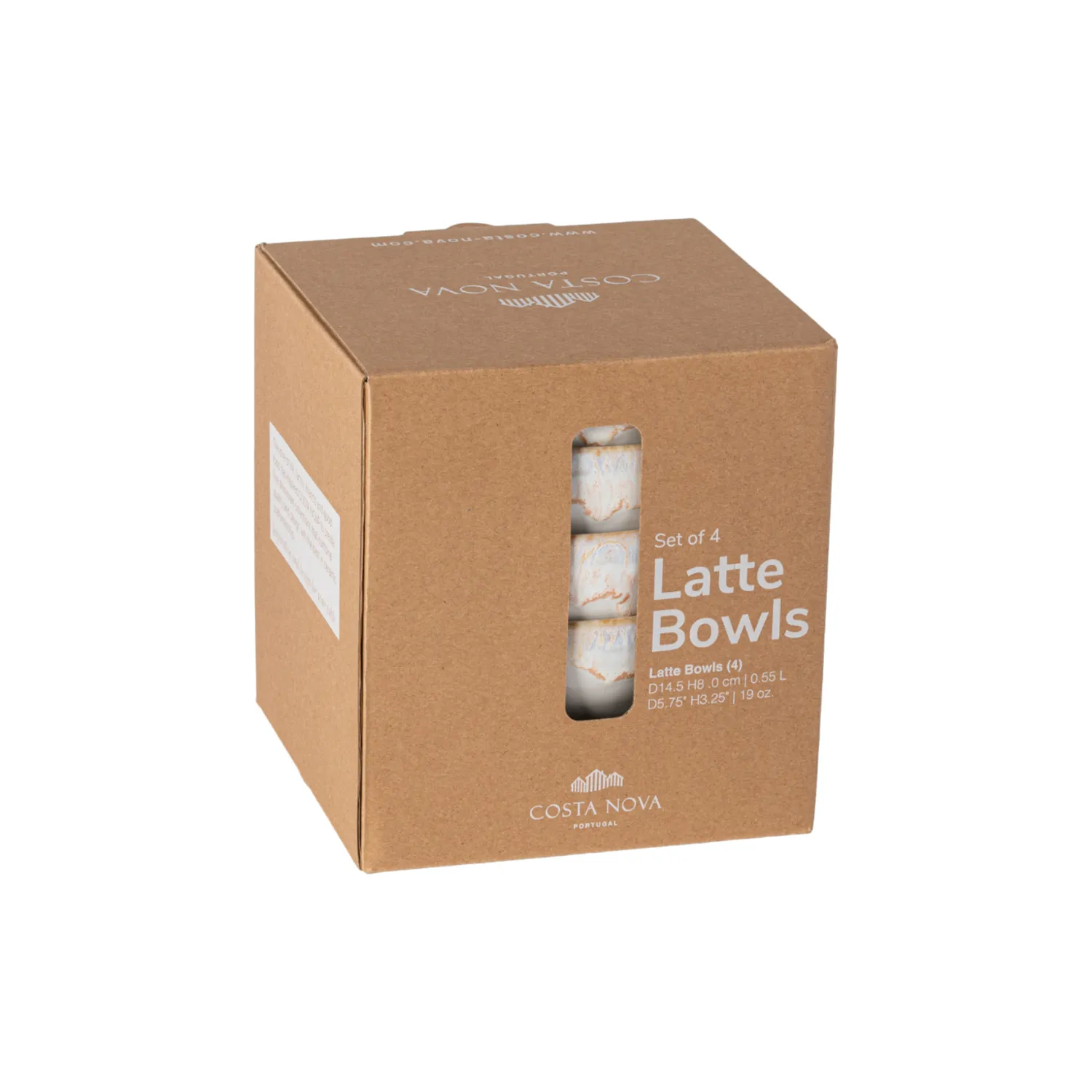 Costa Nova Brisa Latte Bowls, Set of 4