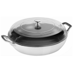Staub Heritage All-Day Pan with Domed Glass Lid, 3.5 qt.