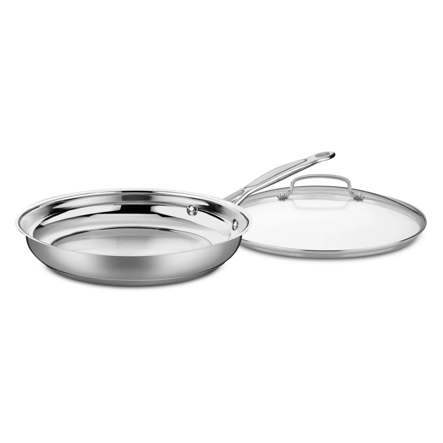 Cuisinart Chef's Classic Stainless Steel Skillet with Lid, 12"