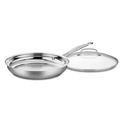 Cuisinart Chef's Classic Stainless Steel Skillet with Lid, 12"