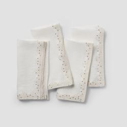 Sur La Table Beaded Linen Napkins, Set of 4