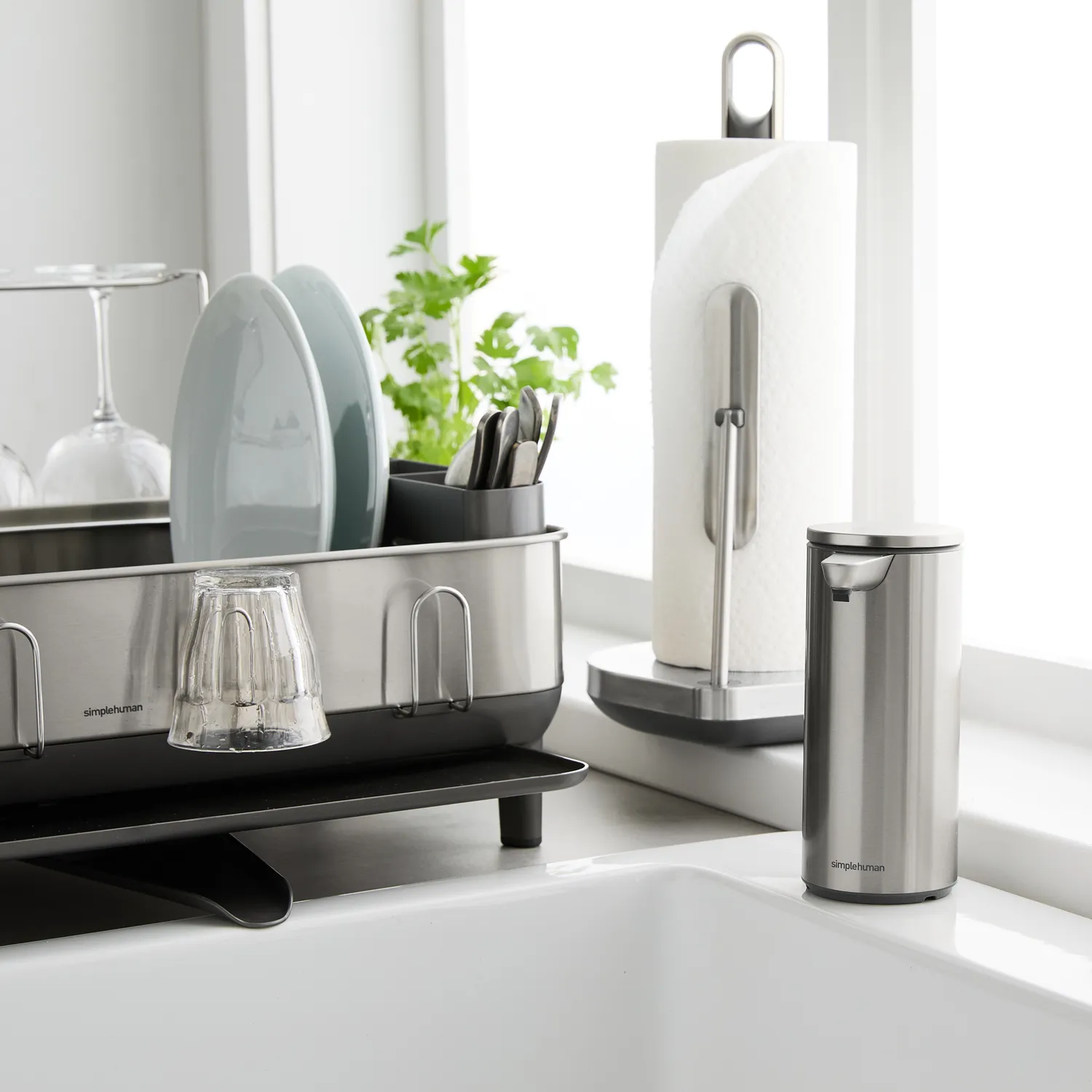 Simplehuman Motion Sensor Soap Pump with Caddy, 14 oz.