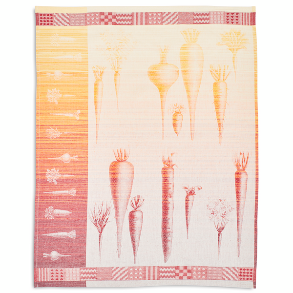 Carrot Jacquard Kitchen Towel, 30&#34; x 22&#34;