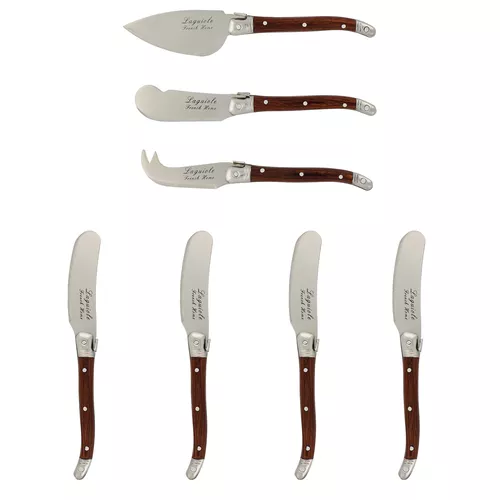 French Home 7-Piece Laguiole Cheese Knife & Spreader Set, 7 Piece