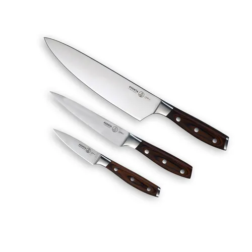 Messermeister Avanta Forged 3-Piece Chef Knife Starter Set