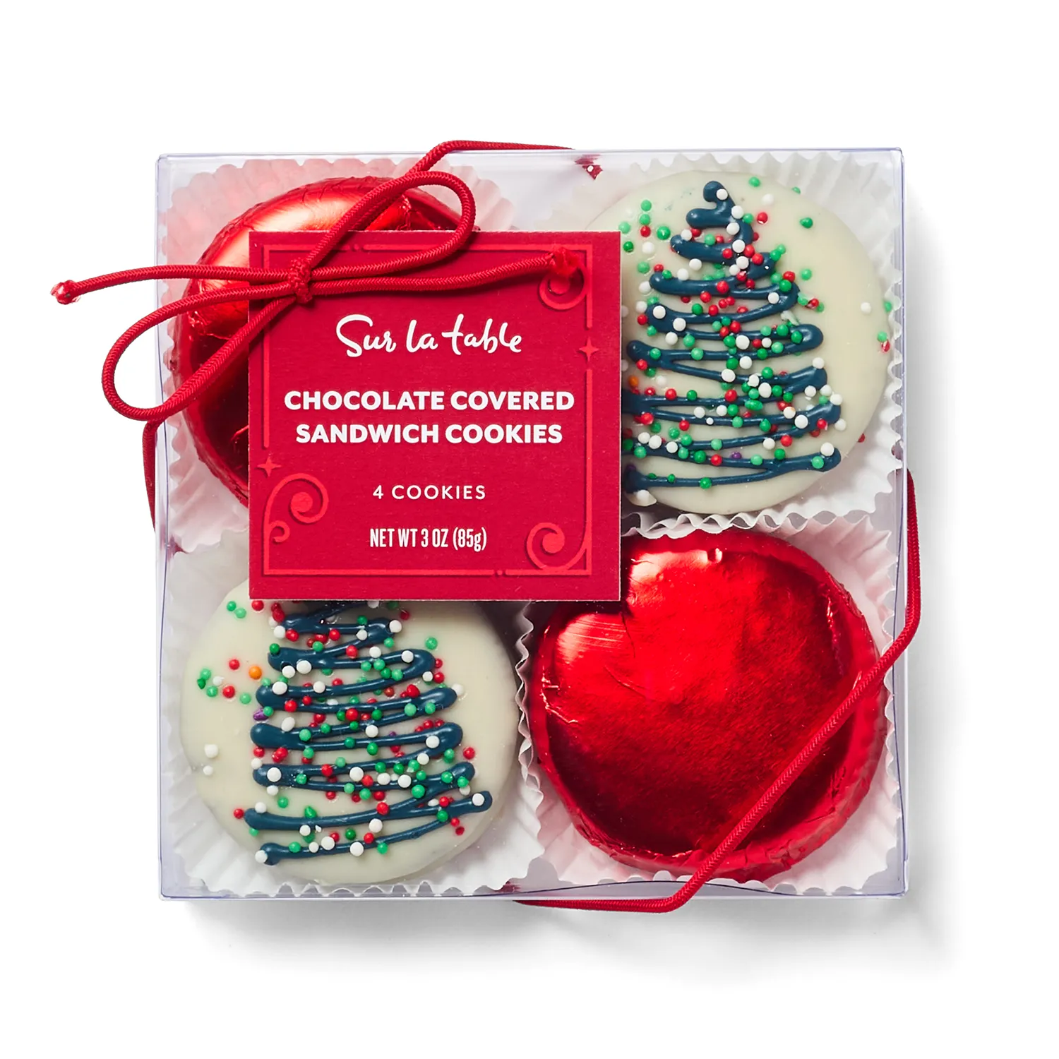 Sur La Table Chocolate Covered Sandwich Cookies, Set of 4