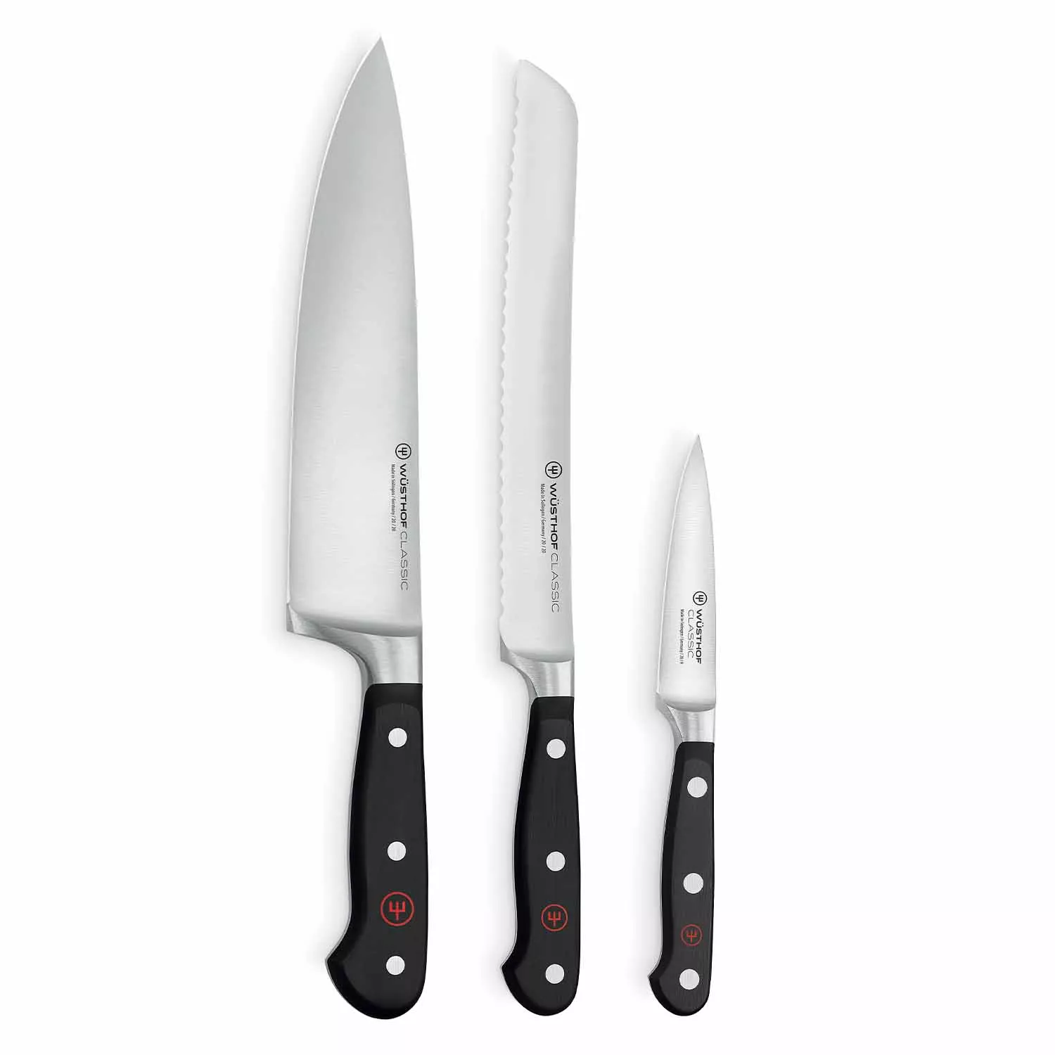Wüsthof Classic 3-Piece Chef Knife Set