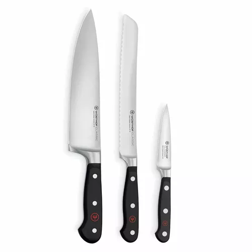 Wüsthof Classic 3-Piece Chef Knife Set