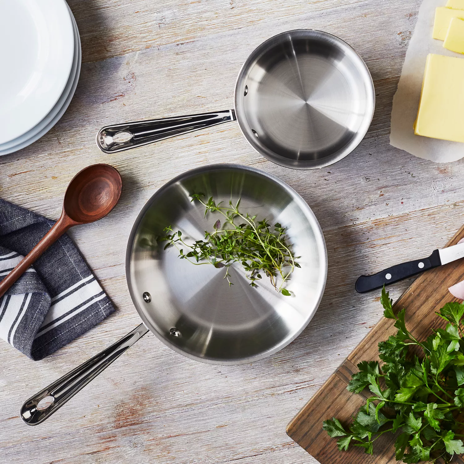 All-Clad D3 Stainless Steel 2-Piece Starter Set