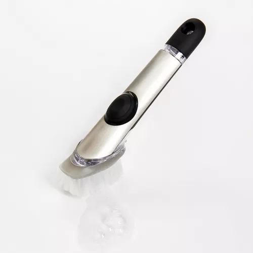OXO SteeL Soap-Squirting Dish Brush