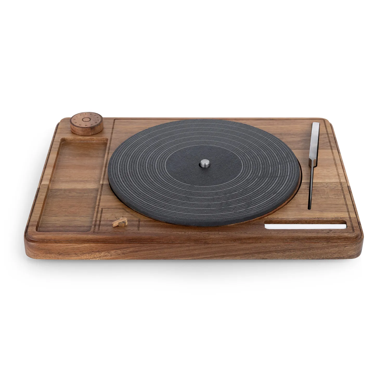 Picnic Time Turntable Cheese Board with Knife 