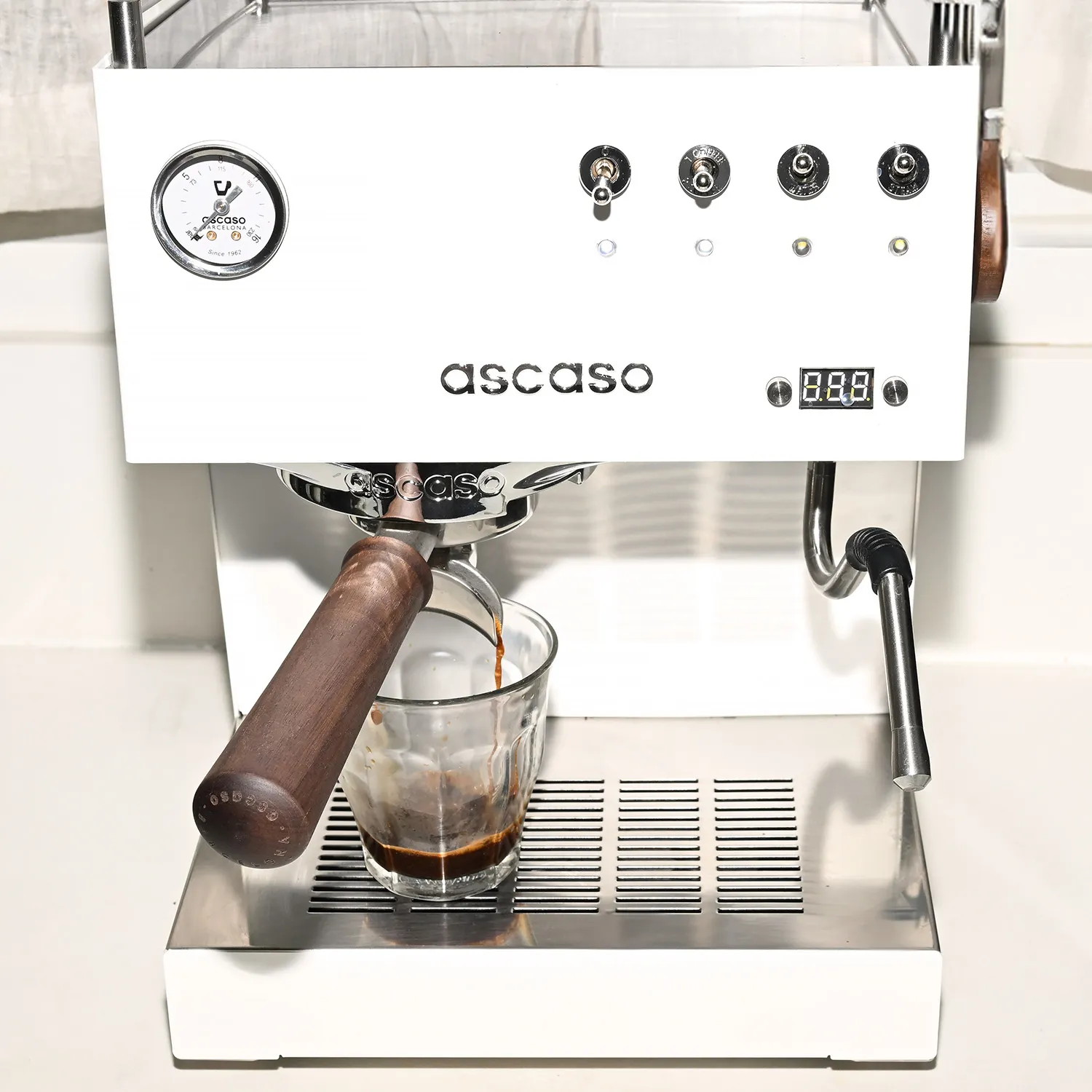 Ascaso Steel Uno Programmable Espresso Machine with PID Controller & Single Thermoblock 