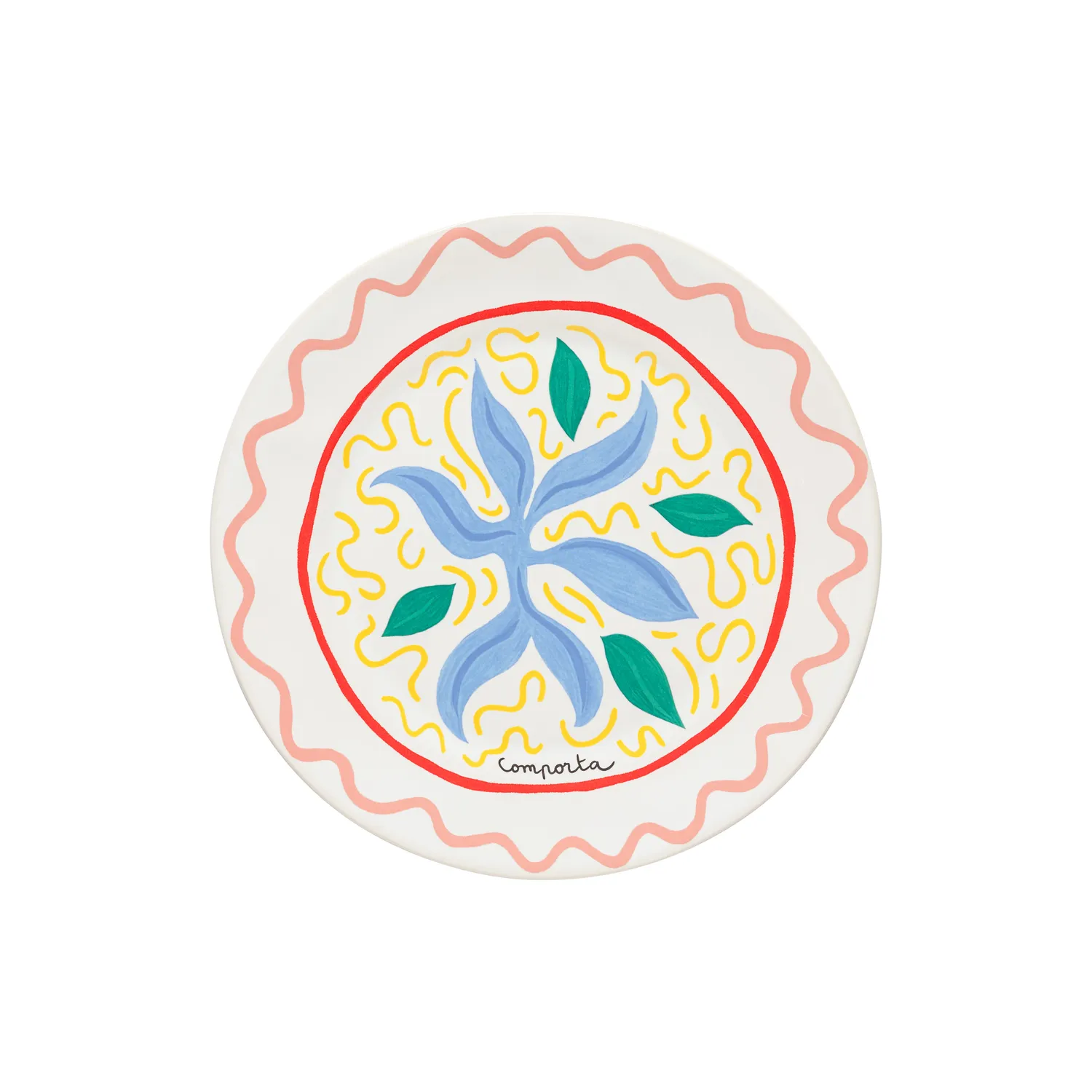 Costa Nova Summer Bliss Seaweed Dinner Plates, Set of 6